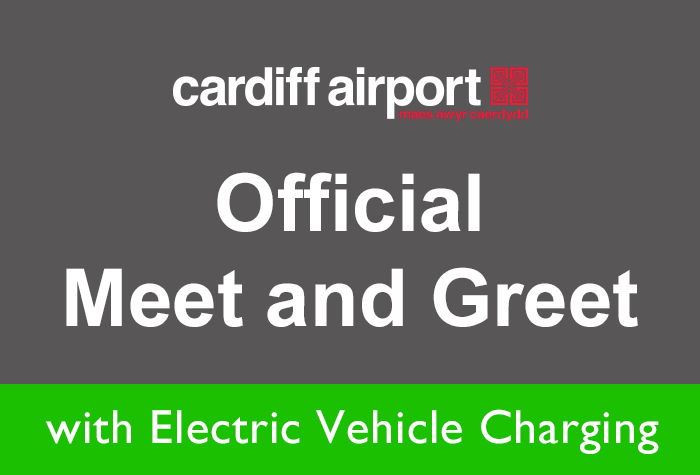Cardiff Airport Official Meet and Greet Electric Charge logo
