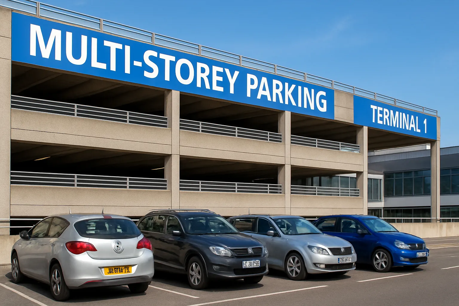 Multi-Storey T1 Parking – Manchester Airport
Multi-Storey car park at Manchester Airport Terminal 1.